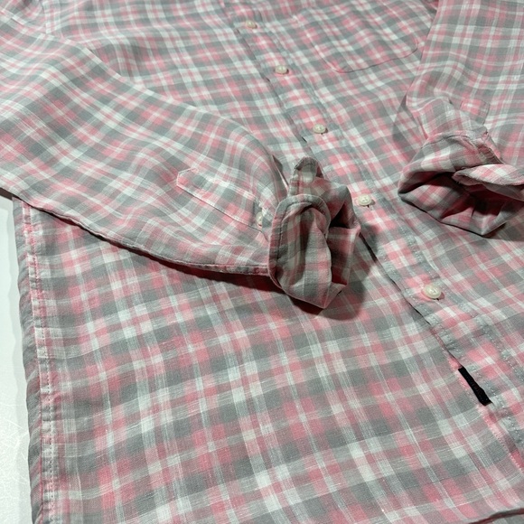 Men’s Faherty Linen Laguna Shirt, Medium, MWU2221 - Picture 2 of 9